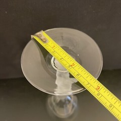 BAYEL France Bacchante-Frosted Male Nude Stem 7.25” Crystal Cocktail Glasses