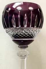 GODINGER King Louis Hock Wine Crystal Legends Cut-to-Clear Red Blue Purple Green