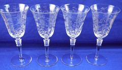 Rock Sharpe 2010-4 (4) water Goblets, 7 3/4″ (S10)
