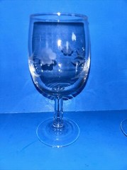 Set 8 Extremely Rare New??? Etched Wine Glasses With Leaves & Grapes (27a-dr)