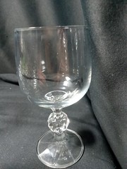 Set Of 6 Bohemia Claudia Crystal Wine Glasses 5.75″ Tall Clean No Chips Or Crack