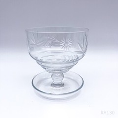 6-Piece Set Vintage Champagne Glasses With Floral Decor, Stackable | Handmade
