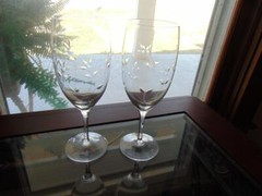 Lenox TENDERLY Crystal Water Goblet 8 1/4 in 14 oz – Set of 2