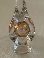 Vintage MCM Jozef Stanik Zlata Zuzana Amber Champagne Coupes Gold Ball Set of 4
