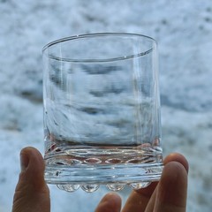 Timo Sarpaneva Iittala whiskey, cocktail & shot glass «String of Pearls» 1960s