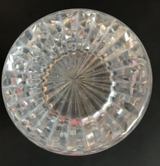 CLEAR CUT GLASS ~ CRISS CROSS HIGHBALL GLASS PAIR(2) ~ 12 Oz.