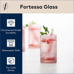 Timeless Jupiter 13oz Beaded Glass Set – Perfect for Parties & Gatherings