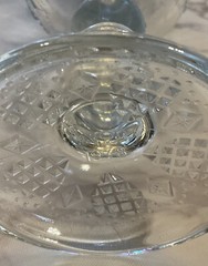 1978 Fostoria for Avon Glass Hearts And Diamonds Goblets Set of 5 With Candles
