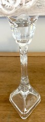 Toscany Tulip Crystal Candlestick Mother’s Day Clear 24% Lead Made In USA