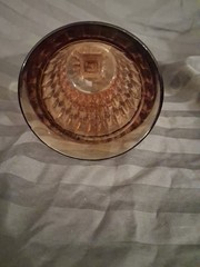 Vintage Amber Indiana Glass Goblet