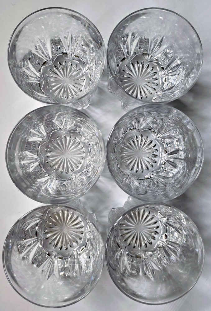 Vintage Old Fashioned Double Glass Royal Crystal Rocks Gala (RCR) 10 OZ Set of 6