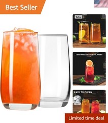 Durable 12 Oz Highball Glasses Set – Ideal for Cocktails and Iced Coffee