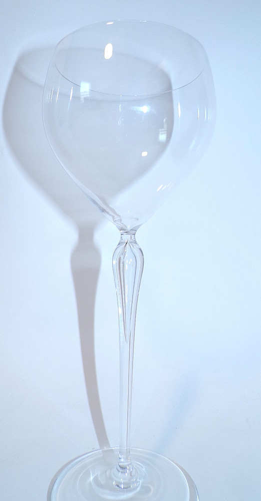 Rosenthal Crystal Studio-Linie Wine Goblet Glass, Icicle Stem, 8.75″, EX cond.