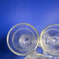 Unmarked 6-Piece Clear Glass Cordial Glass Set – 1 oz Capacity, Glass
