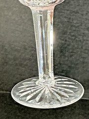 Waterford Crystal Lismore Claret Wine Glasses Set of 4 Vertical Cut On Bowl