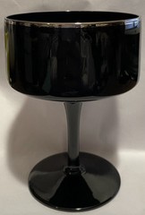 5 Lenox Crystal Venture Black Sherbet Dessert 5” Tall Excellent Condition