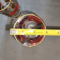 6 Vtg 1960s Jeannette Glass Cocktail Recipe Decal 5.5″t Hiball Tumbler Gold Red