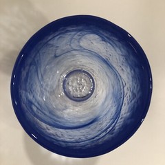 Kosta Boda Mine Blue Tumbler Artist Ulrica Hydman Vallien Sweden