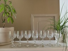 Schott-Zwiesel Germany Crystal Wine Glass Flamenco 6.5 oz Blown Glass 6 1/8″