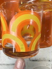 1960s Colony Retro Glassware Set, Glasses, Ice bucket & Tray