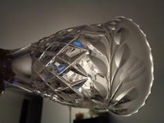 KOSTA BODA Rosa & Diamond FOOTED CRYSTAL GLASS SWEDEN