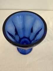Set of 2 Cobalt Blue Parfait or Sundae Glasses Heavy Duty
