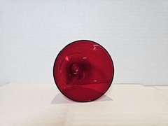 Set of 4 Vintage Morgantown Glass Radiant Ruby Spanish Red Footed Tumblers 4.75″