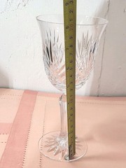 Rogaska Crystal Water Glass Richmond Plain Rim 7 7/8 Inch Tall Slovenia