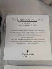 Waterford Millennium 2 TOASTING FLUTES All 5 Universal Toasts