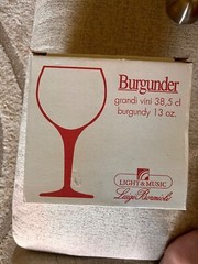 Luigi Bormioli Burgundy Wine Glass Set of 4 13oz Preston Vineyards Etched