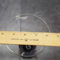 Hand Blown Glass Bubble Ball Cocktail Martini Glass