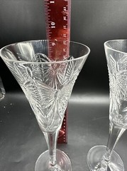 2 Waterford Crystal Millennium Happiness Champagne Toasting Flutes
