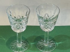 Set of 2 Waterford Lismore Liqueur Cocktail Cordial Glasses 3.5″ Tall – EUC