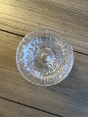 Iittala Finland Crystal Kekkerit Timo Sarpaneva 3 1/2″ Glass Goblet Set of 4