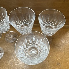 Set of 6 Waterford Crystal Lismore Cut Claret Wine Sherry Glass 4 oz 5-5/8″ Tall