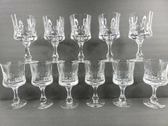 11 Kosta Boda Prince Water Goblet Set Vintage 6 3/4″ Clear Crystal Glass Sweden