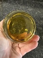 Vintage Amber Golden Anchor Hocking 12 Oz. Glasses Set Of 4