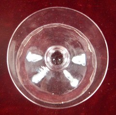Champagne Sherbet Tiffin Franciscan 14196-4 Clear Glass Etched Swirls & Bands O