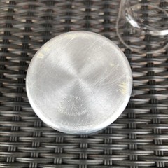 Vintage MCM Everlast Aluminum Koozies Clear Glass Inserts Set Of 6