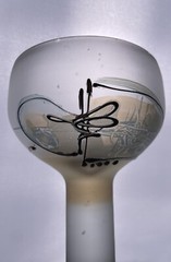 Art Glass Goblet Wine Artist Ion Tamaian Beautiful Unique Hand Blown RARE