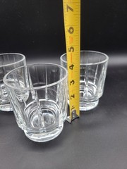 3 Reed & Barton Estate Double Old Fashioned Glass Barware
