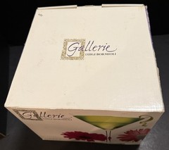 Gallerie Luigi Bormioli Exhibit 1 Mouth Blown 8 oz Martini Glasses 7.25” Set 4
