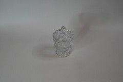 Vintage – FOSTORIA AMERICAN Clear Individual Mustard Jar With Lid (Stem 2056)