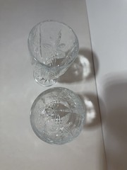 Godinger Shannon Dublin Crystal Iced Tea Water Goblets Heavy Fan Cut EUC
