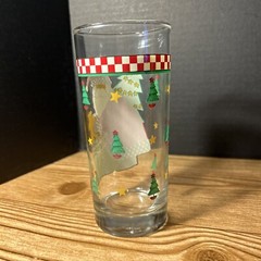 DEBBIE MUMM WOODLAND SANTA TUMBLER Drinking Glass Christmas 16 OZ