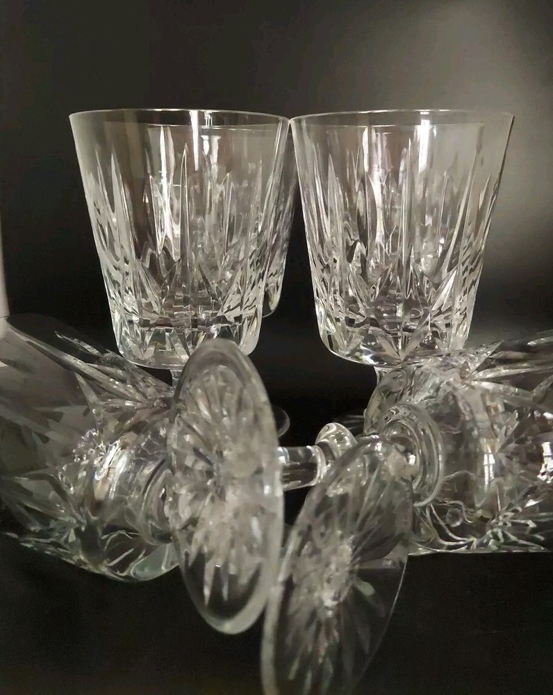 Set of 6 Ascot Crystal Water Glasses 8 oz. By Royal Brierly