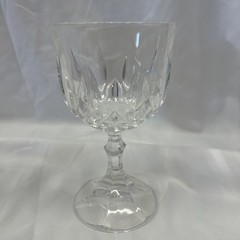 Vtg Royal Crystal Rock (RCR) Ambassador Pattern Cut Crystal Wine Or Water Goblet