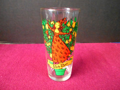 VTG Indiana Glass 12 Days of Christmas 11th Day Glass Tumbler 13 oz ( 6 1/4″ )