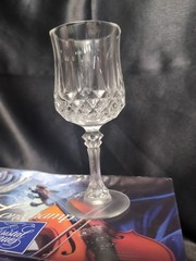 CRISTAL D’ARQUES LONGCHAMP 24% LEAD CRYSTAL Set of 4 Stemware GLASSES 5 3/4 oz