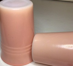 Hazel Atlas Moderntone Platonite Flat Tumblers Pastel Pink 9 Oz Vtg Set Of 2